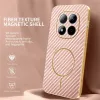 Phonesta Luxury Carbon Fiber Back Cover hoesje met MagSafe voor Xiaomi Redmi Note 15 Pro 5G - Roze 2