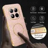 Phonesta Luxury Carbon Fiber Back Cover hoesje met MagSafe voor Xiaomi Redmi Note 15 Pro 5G - Roze 6