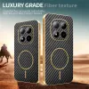 Phonesta Luxury Carbon Fiber Back Cover hoesje met MagSafe voor Xiaomi Redmi Note 15 Pro 5G - Zwart 4