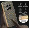 Phonesta Luxury Carbon Fiber Back Cover hoesje met MagSafe voor Xiaomi Redmi Note 15 Pro Plus / Xiaomi Poco M8 Pro - Bruin 7
