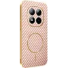 Phonesta Luxury Carbon Fiber Back Cover hoesje met MagSafe voor Xiaomi Redmi Note 15 Pro Plus / Xiaomi Poco M8 Pro - Roze 0