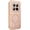 Phonesta Luxury Carbon Fiber Back Cover hoesje met MagSafe voor Xiaomi Redmi Note 15 Pro Plus / Xiaomi Poco M8 Pro - Roze