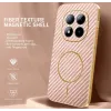 Phonesta Luxury Carbon Fiber Back Cover hoesje met MagSafe voor Xiaomi Redmi Note 15 Pro Plus / Xiaomi Poco M8 Pro - Roze 1