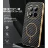 Phonesta Luxury Carbon Fiber Back Cover hoesje met MagSafe voor Xiaomi Redmi Note 15 Pro Plus / Xiaomi Poco M8 Pro - Zwart 1