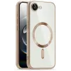 Phonesta Luxury Crystal Back Cover hoesje met MagSafe voor Apple iPhone 17e/16e - Transparant/Desert Goud
