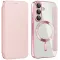 Phonesta Luxury Crystal Book Wallet Case hoesje met MagSafe voor Samsung Galaxy S25/S24 - Roze