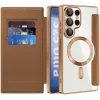 Phonesta Luxury Crystal Book Wallet Case hoesje met MagSafe voor Samsung Galaxy S25 Ultra - Bruin 2