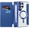 Phonesta Luxury Crystal Book Wallet Case hoesje met MagSafe voor Samsung Galaxy S25 Ultra - Donkerblauw 2
