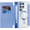 Phonesta Luxury Crystal Book Wallet Case hoesje met MagSafe voor Samsung Galaxy S25 Ultra - Lichtblauw 2