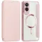 Phonesta Luxury Crystal Book Wallet Case hoesje met MagSafe voor Samsung Galaxy S25 Edge - Roze
