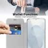 Phonesta Luxury Crystal Book Wallet Case hoesje met MagSafe voor Samsung Galaxy S25 Edge - Zilver 4