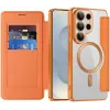 Phonesta Luxury Crystal Book Wallet Case hoesje met MagSafe voor Samsung Galaxy S26 Ultra - Oranje 2