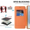 Phonesta Luxury Crystal Book Wallet Case hoesje met MagSafe voor Samsung Galaxy S26 Ultra - Oranje 5