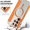 Phonesta Luxury Crystal Book Wallet Case hoesje met MagSafe voor Samsung Galaxy S26 Ultra - Oranje 6