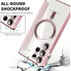 Phonesta Luxury Crystal Puffed Book Wallet Case hoesje met MagSafe voor Samsung Galaxy S24 Ultra - Roze 6