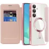 Phonesta Luxury Crystal Puffed Book Wallet Case hoesje met MagSafe voor Samsung Galaxy A16 - Roze 2