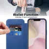 Phonesta Luxury Crystal Puffed Book Wallet Case hoesje met MagSafe voor Apple iPhone 17e/16e - Donkerblauw 3