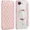 Phonesta Luxury Crystal Puffed Book Wallet Case hoesje met MagSafe voor Apple iPhone 17e/16e - Roze