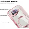 Phonesta Luxury Crystal Puffed Book Wallet Case hoesje met MagSafe voor Google Pixel 9a - Roze 8