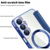 Phonesta Luxury Crystal Puffed Book Wallet Case hoesje met MagSafe voor Samsung Galaxy A16 - Donkerblauw 6