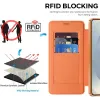 Phonesta Luxury Crystal Puffed Book Wallet Case hoesje met MagSafe voor Samsung Galaxy S26 - Oranje 5