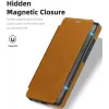 Phonesta Luxury Leather Book Wallet Case hoesje met MagSafe voor Samsung Galaxy S25 Ultra - Lichtbruin 4