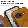 Phonesta Luxury Leather Book Wallet Case hoesje met MagSafe voor Google Pixel 9a - Lichtbruin 8