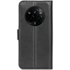 Phonesta Litchi Skin Book Wallet Case hoesje voor Realme 14 Pro - Zwart 3