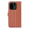 Phonesta Litchi Skin Book Wallet Case hoesje voor OnePlus 15 - Bruin 2
