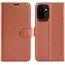 Phonesta Litchi Skin Book Wallet Case hoesje voor OnePlus 15R - Bruin