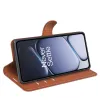 Phonesta Litchi Skin Book Wallet Case hoesje voor OnePlus 15R - Bruin 4