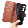 Phonesta Litchi Skin Book Wallet Case hoesje voor OnePlus Nord 5 - Bruin 5