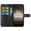 Phonesta Litchi Skin Book Wallet Case hoesje voor OnePlus Nord 5 - Zwart 4