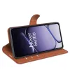 Phonesta Litchi Skin Book Wallet Case hoesje voor OnePlus Nord 6 - Bruin 4