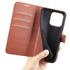 Phonesta Litchi Skin Book Wallet Case hoesje voor OnePlus Nord 6 - Bruin 5