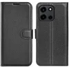 Phonesta Litchi Skin Book Wallet Case hoesje voor OnePlus Nord 6 - Zwart 0