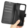 Phonesta Litchi Skin Book Wallet Case hoesje voor OnePlus Nord 6 - Zwart 5