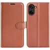 Phonesta Litchi Skin Book Wallet Case hoesje voor OnePlus Nord CE5 - Bruin 0