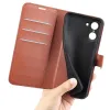 Phonesta Litchi Skin Book Wallet Case hoesje voor OnePlus Nord CE5 - Bruin 5