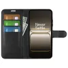Phonesta Litchi Skin Book Wallet Case hoesje voor OnePlus Nord CE5 - Zwart 3