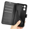 Phonesta Litchi Skin Book Wallet Case hoesje voor OnePlus Nord CE5 - Zwart 5