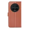 Phonesta Litchi Skin Book Wallet Case hoesje voor HONOR Magic8 Pro - Bruin 2
