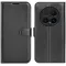 Phonesta Litchi Skin Book Wallet Case hoesje voor HONOR Magic8 Pro - Zwart