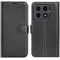 Phonesta Litchi Skin Book Wallet Case hoesje voor Xiaomi 15T Pro - Zwart