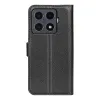 Phonesta Litchi Skin Book Wallet Case hoesje voor Xiaomi 15T Pro - Zwart 2