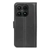 Phonesta Litchi Skin Book Wallet Case hoesje voor Xiaomi 17 - Zwart 2