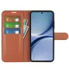Phonesta Litchi Skin Book Wallet Case hoesje voor Xiaomi Poco X8 Pro - Bruin 3