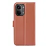 Phonesta Litchi Skin Book Wallet Case hoesje voor Xiaomi Poco X8 Pro Max - Bruin 2