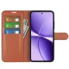 Phonesta Litchi Skin Book Wallet Case hoesje voor Xiaomi Poco X8 Pro Max - Bruin 3