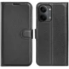Phonesta Litchi Skin Book Wallet Case hoesje voor Xiaomi Poco X8 Pro Max - Zwart 0